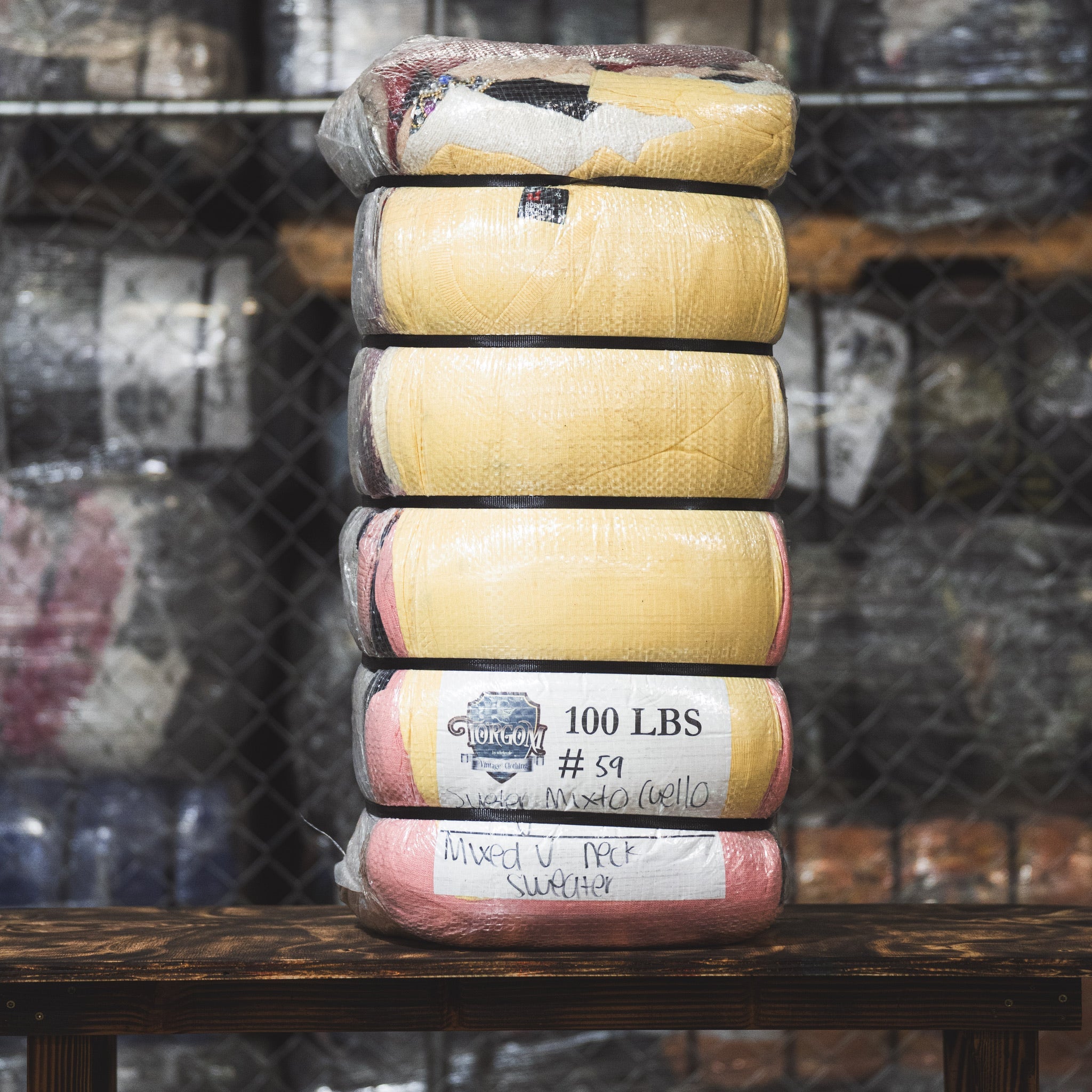 V-Neck Sweater Knit Mixed