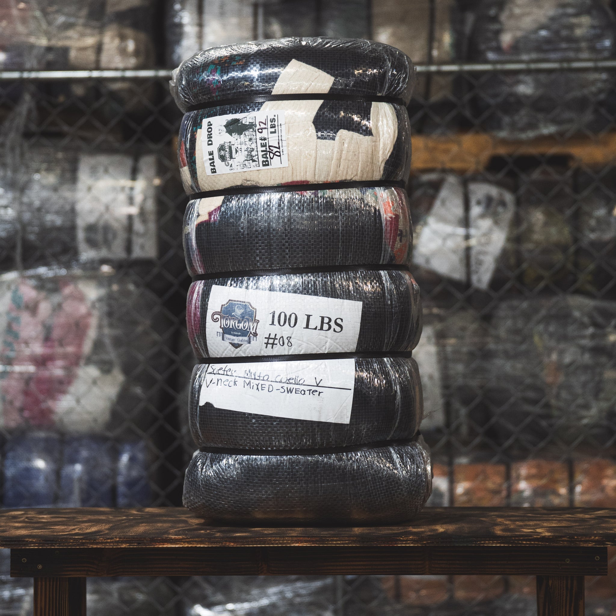 V-Neck Sweater Knit Mixed